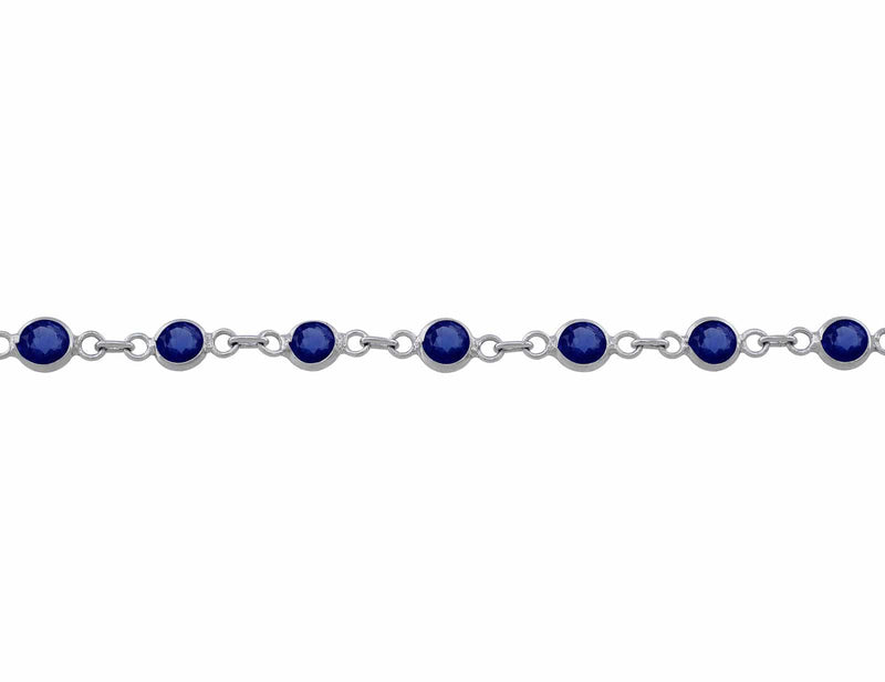 14ct Sapphire Chain Necklace