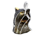 Salavetti Black Diamond Panthere Pendant