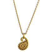 Estate Carrera Y Carrera Diamond Yellow Gold Paisley Pendant
