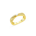 18K Yellow Gold 0.23ctw Diamond Overlap 