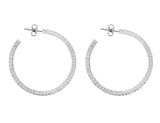 1.94ct Diamond Hoop Earrings
