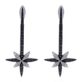 Stephen Webster 18kt White Gold Black Diamond Cross Earrings