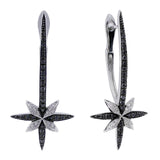 Stephen Webster 18kt White Gold Black Diamond Cross Earrings