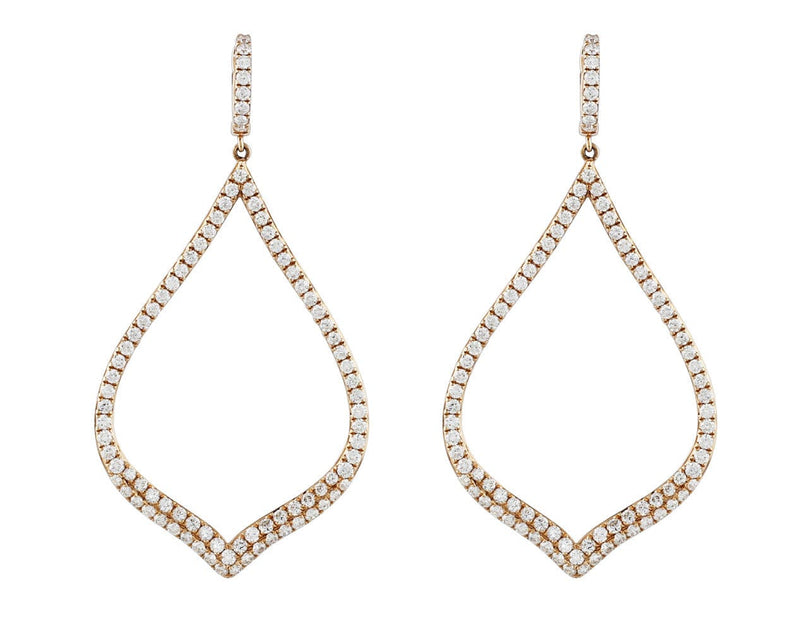 Rose Gold Diamond Earrings