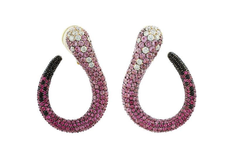Estate Salavetti Swirl Earrings