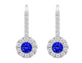 Sapphire & Diamond Drop Earrings