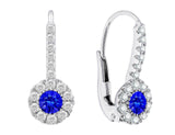 Sapphire & Diamond Drop Earrings