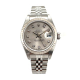 Rolex Lady-Datejust 79174 Silver Diamond Dial - Pre-Owned