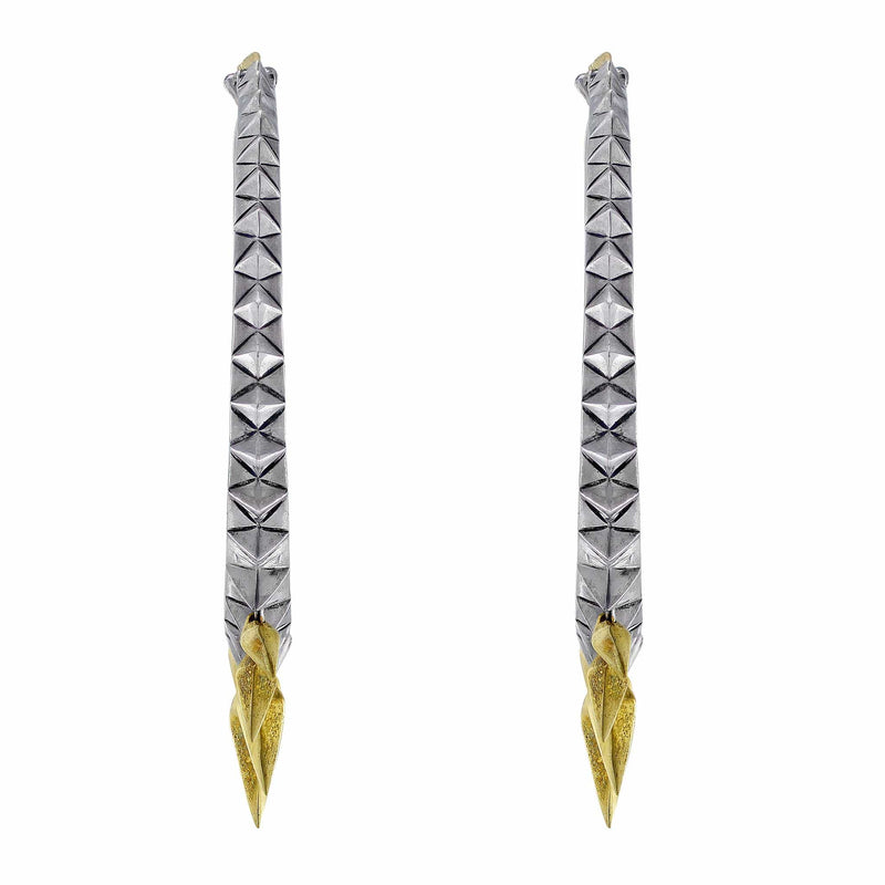 Stephen Webster Studded Spike Hoop Earrings