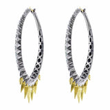 Stephen Webster Studded Spike Hoop Earrings