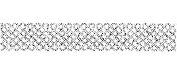 Wide White Gold Diamond Bracelet