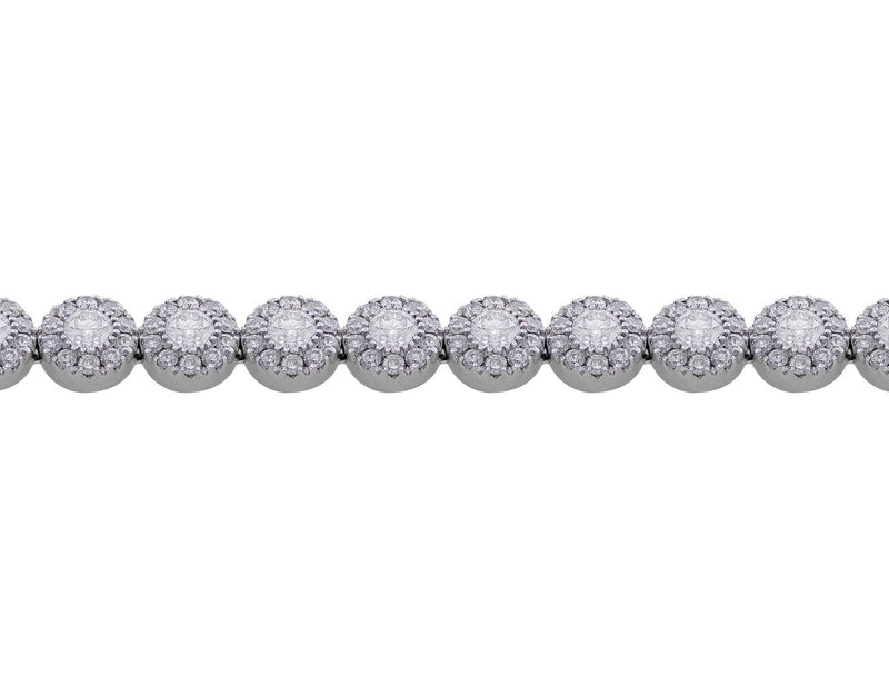 18k White Gold Delicate Diamond Bracelet