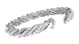 Estate Swiss Made Platinum Diamond Bracelet