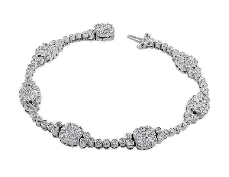 Tension Set Diamond Bracelet