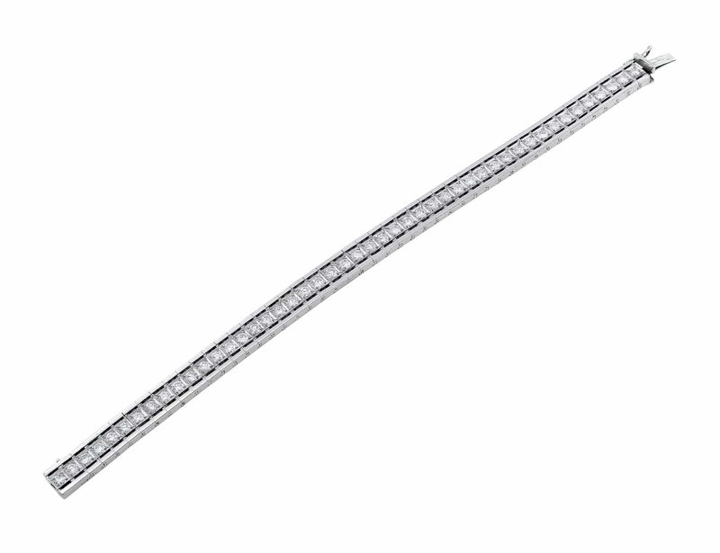 Estate Platinum Diamond Tennis Bracelet