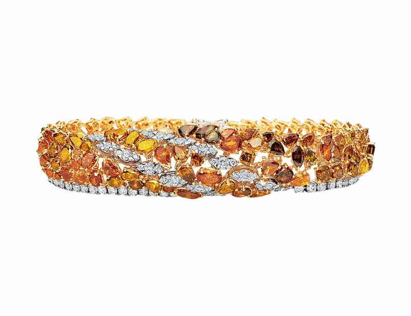 Multicolored Diamond Bracelet