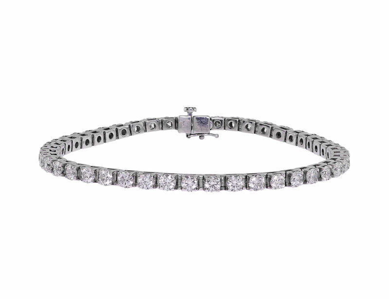 White 14K Lab Grown CVD Diamond Tennis Bracelet, Symmetry: Excellent, Size: 4  Carat at Rs 126999/piece in New Delhi