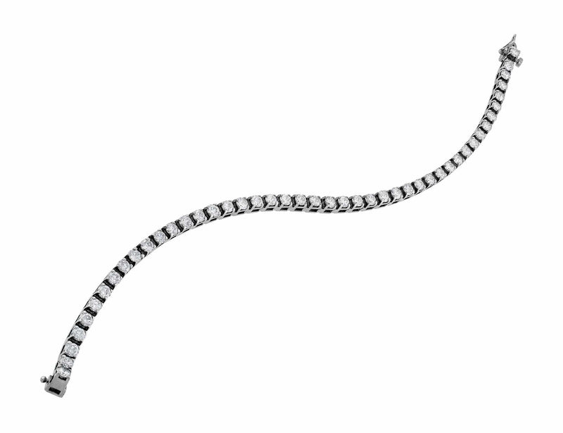 CJ Charles Riviera 14kt White Gold Diamond Tennis Bracelet