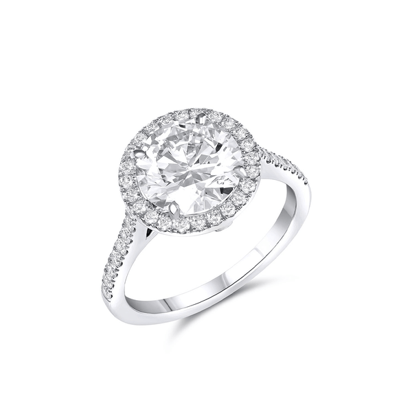 Rivière Platinum Round Brilliant Cut 2.51ct Diamond Ring