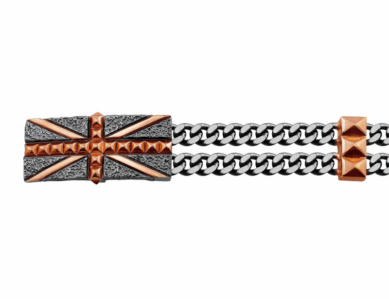 Stephen Webster "Union Jack" Studded Chain Bracelet