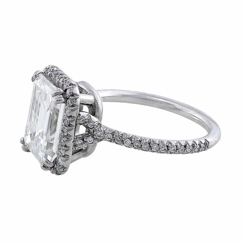 Estate emerald cut new arrivals diamond ring
