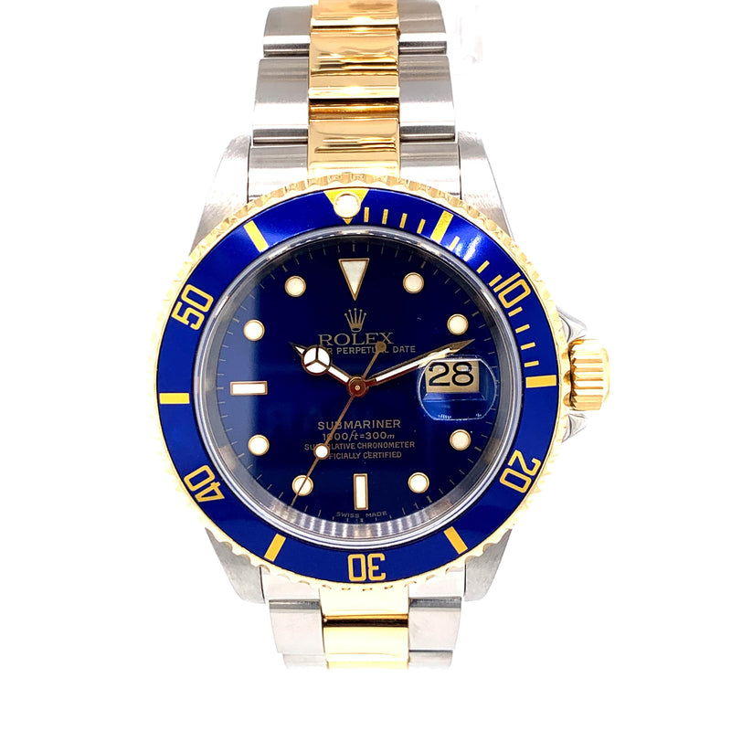 Rolex Oyster Perpetual Submariner Date 40MM Two Tone 16613 - Pre-Owned