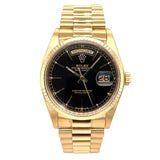 Rolex Day-Date 36 18038 Black Dial - Pre-Owned