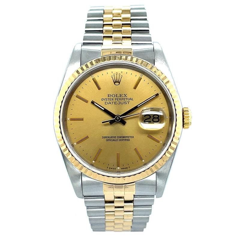 Rolex Datejust 36 16233 Gold Dial - Pre-Owned