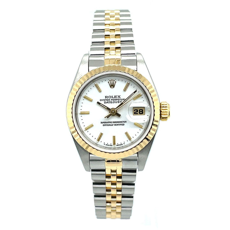 Rolex Lady-Datejust 69173 White Dial - Pre-Owned