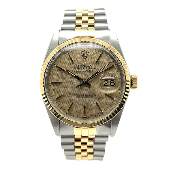 Rolex Datejust 36 16013 Champagne Waffle Dial - Pre-Owned