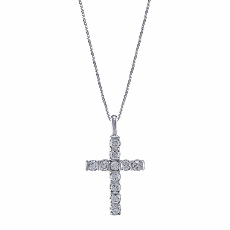 Small Diamond Cross Pendant