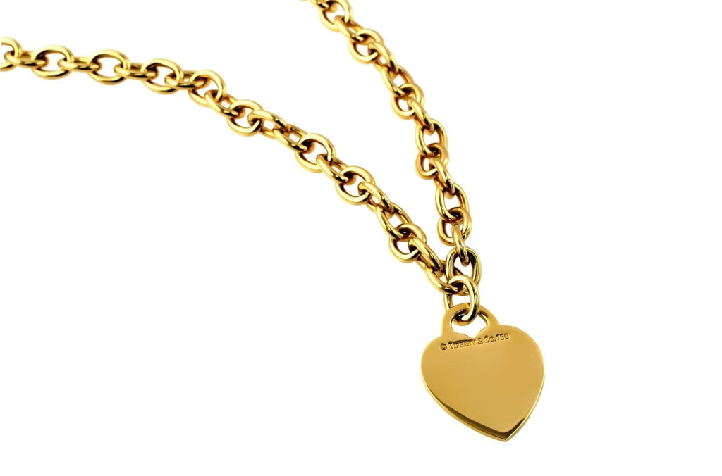 Tiffany and co gold pendant deals