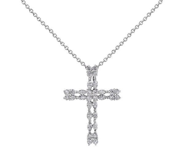 Diamond Cross Pendant Chain