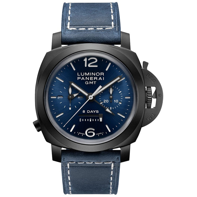 Luminor Chrono Monopulsante 8 Giorni GMT Blu Notte PAM01135