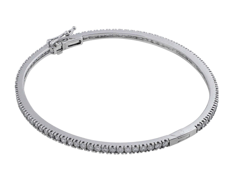 18kt White Gold Diamond Bangle