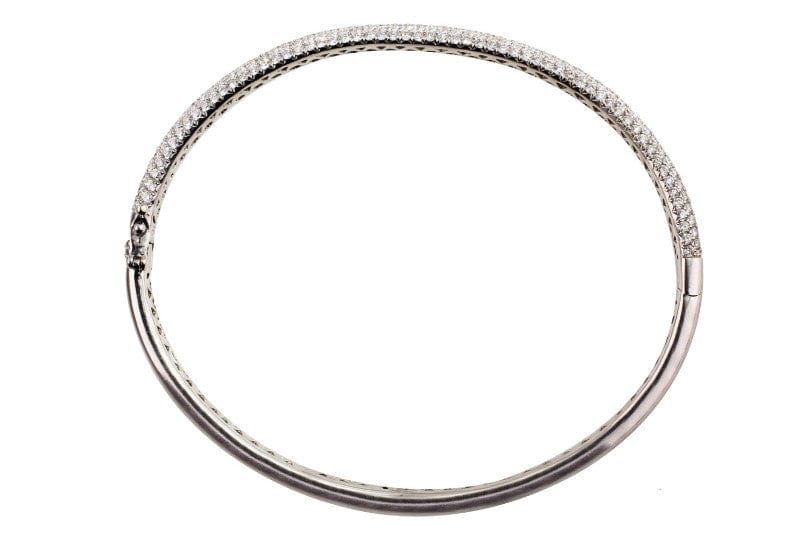 Estate Diamond Pave Bangle Bracelet