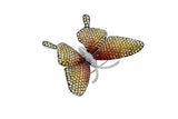 Yellow & Orange Sapphire Butterfly Pin