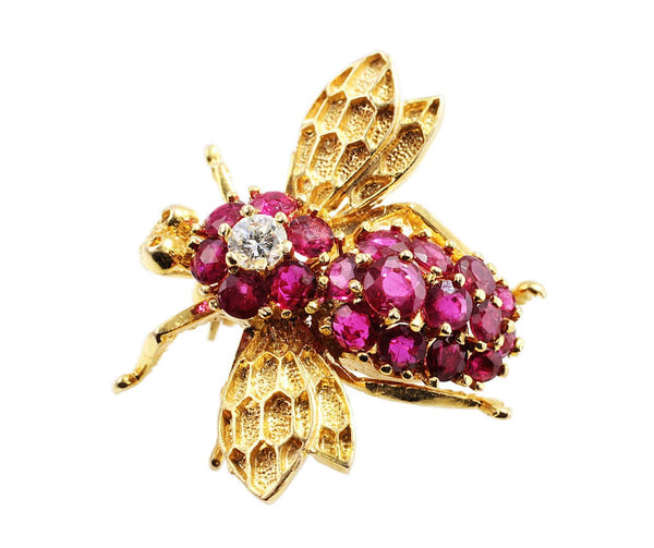 Ruby Fly Pin