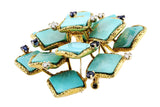 Estate Turquoise Brooch