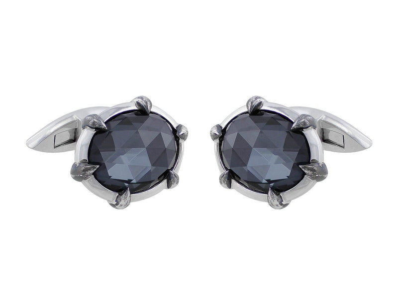 Stephen Webster Crystal Haze Hematite & Quartz CuffLinks