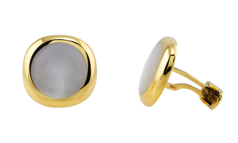 Gold Mother of Pearl Cufflinks