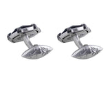 Stephen Webster Carved Thorn Sterling Silver Rectangular Cufflinks