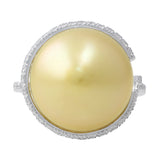 Gold Pearl Ring