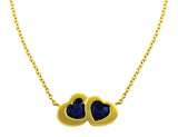 Estate Carrera Y Carrera Iolite 2 Hearts Pendant Necklace