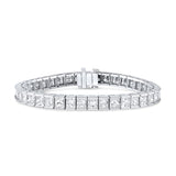 Tiffany & Co. Platinum Princess Cut Diamond Line Bracelet