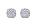 18kt White Gold Diamond Stud Earrings