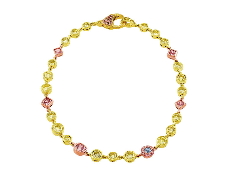 Riviera Multicolor Diamond Bracelet