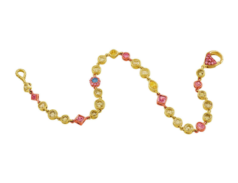 Multicolored Riviera Diamond Bracelet