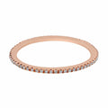 Rose Gold Pave Diamond Eternity Band