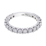 14k White Gold Diamond Wedding Band